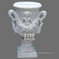 Modern Decoration large antique marble flowerpot
